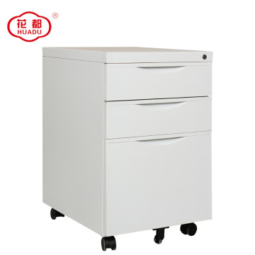 Huadu group 3 drawer pedestal metal mobile filing cabinet